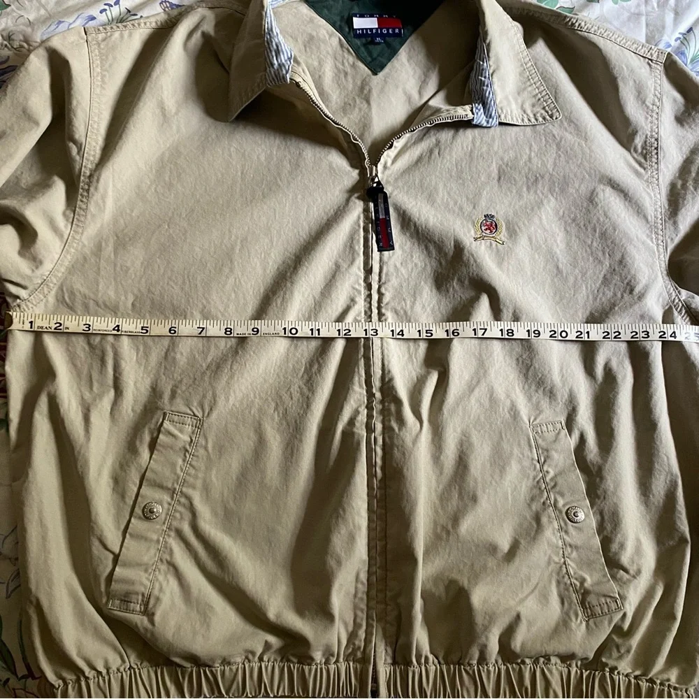 Vintage Tommy Hilfiger Light zip up Tan Jacket Size XL - Picture 7 of 11